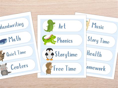 EDITABLE Preschool Schedule Cards, 11 Pages, Daycare Routine, Pre-k ...