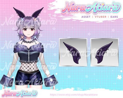 Vtuber Commission Vtuber Assets Ears Asssets Ears Piercing Etsy