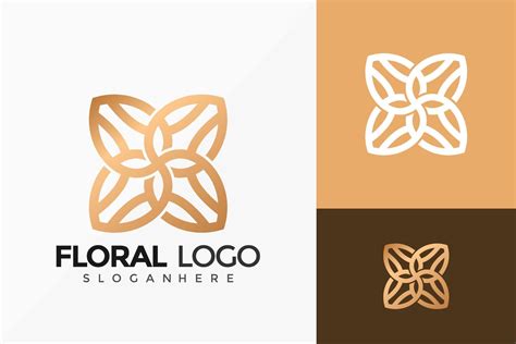 Elegant Floral Modern Logo Vector Design. Abstract emblem, designs ...