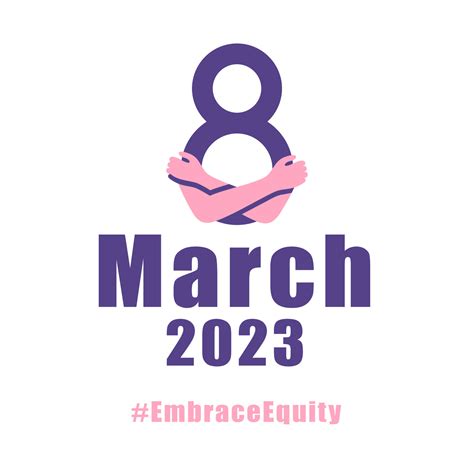 International Womens Day Concept Poster Embrace Equity Woman