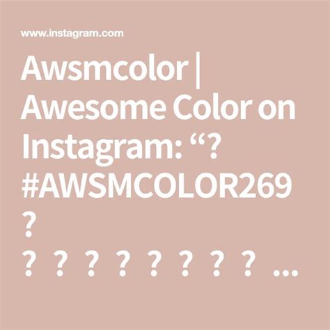 Awsmcolor Awesome Color On Instagram Awsmcolor