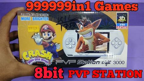 99999 IN 1 Unboxing And Review PVP Station Light 3000 8BIT Gameing