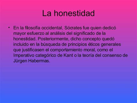 La Honestidad Ppt