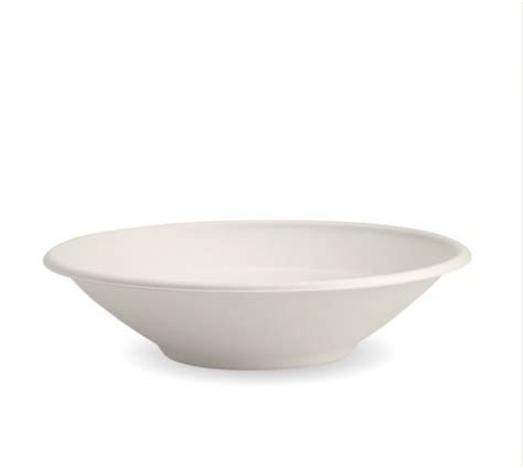 Bowl Round Oz Biocane White Biopak