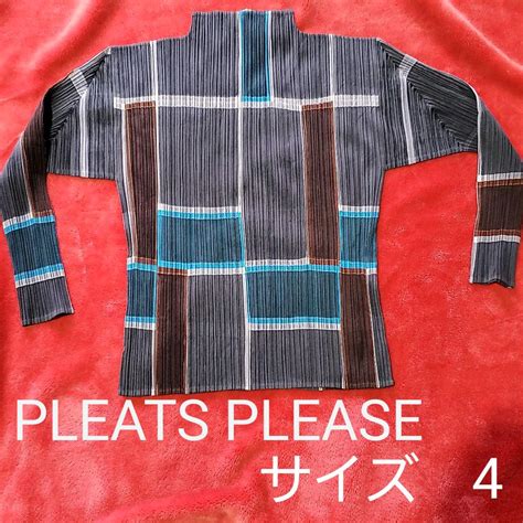 41割引ブラック系 L一番の贈り物 04aw PLEATS PLEASE エンボス加工 特殊カッティング プリーツ Tシャツ カットソー 七