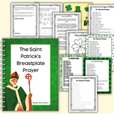 Free St Patricks Breastplate Prayer Printable For Kids Home Faith