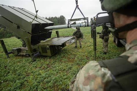 Lithuanian Air Force Trains With NASAMS Air Defence System