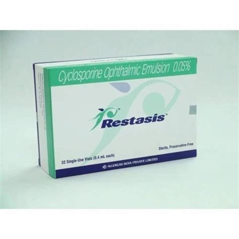 Restasis Cyclosporine Ophthalmic Emulsion Eye Drops At Rs 170 Piece In