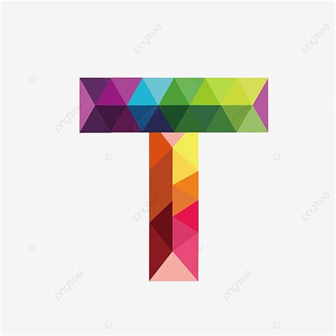 Letter T Vector Hd PNG Images Colorful Letters T Letter T Colorful