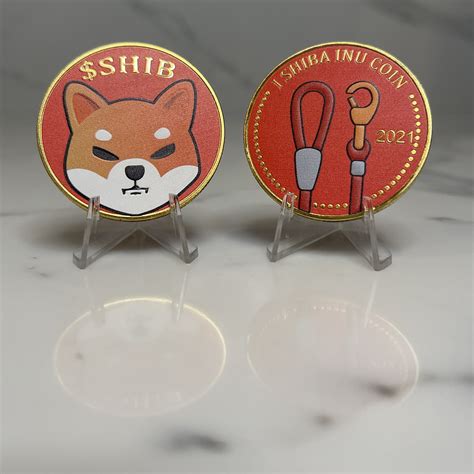 Shiba Inu Physical Coin Collectible Cryptocurrency Money Shib Souvenir