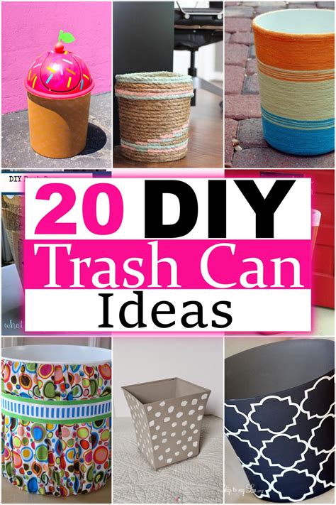 20 DIY Trash Can Ideas you Can Make Easily - DIY Crafts