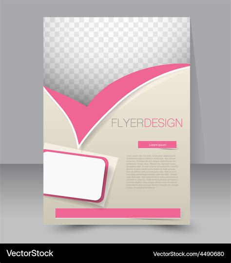 Flyer Template Business Brochure Editable A4 Vector Image