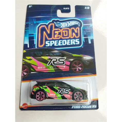 Hot Wheels Neon Speeders Mainline Series Honda Civic EK9 Nissan Skyline GTR R35 Ford Focus RS