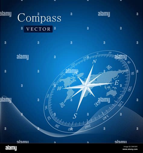 Map Guide Compass Navigation Stock Vector Images Alamy