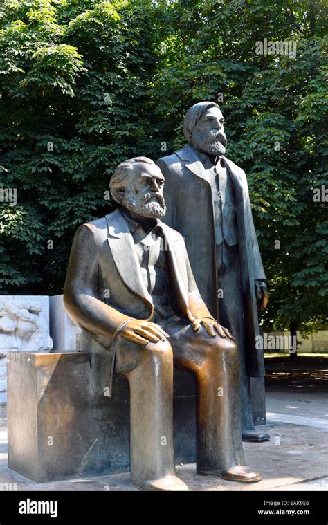 Bronze Statues Of Karl Marx And Friedrich Engels Marx Engels Forum