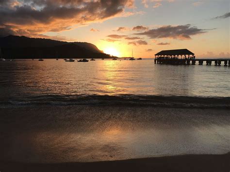 Hanalei Bay Sunset - Kauai Travel Blog