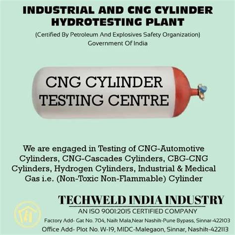 CNG CYLINDER TESTING SERVICES At Rs 2500 In Nashik