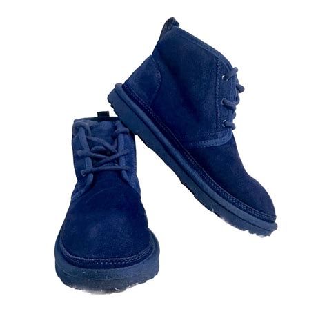 Ugg Mens Blue Neumel Chukka Boots Euc Gem