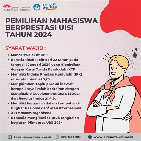 PEMILIHAN MAHASISWA BERPRESTASI PILMAPRES UISI 2024 Official