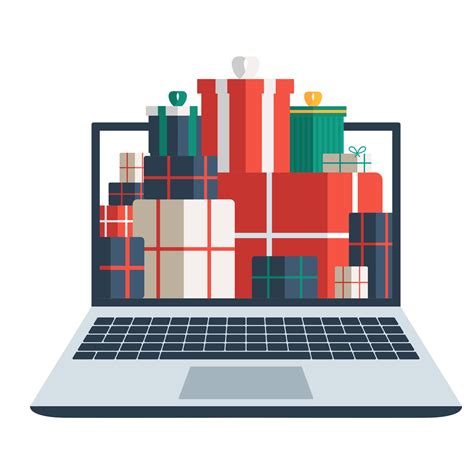 Christmas Online Shopping Concept 13516896 Png