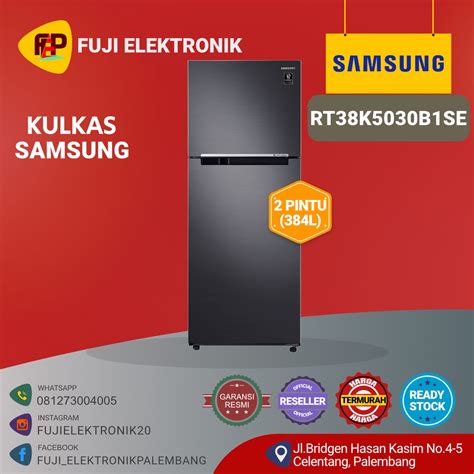 Jual Samsung RT38K503JS8 SE Kulkas 2 Pintu All Around Cooling 397L