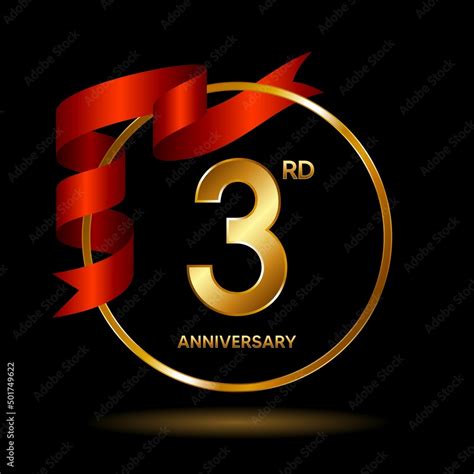 Rd Anniversary Logo Anniversary Celebration Template Design With