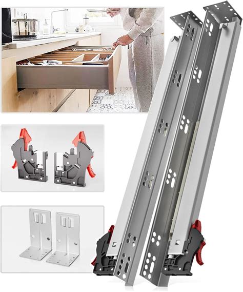 Shuhang Undermount Drawer Slides Inch Pair Soft Close Ball