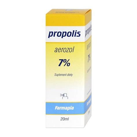 Propolis 7 aerozol 20 ml Farmapia Ból gardła Przeciwbólowe Bez