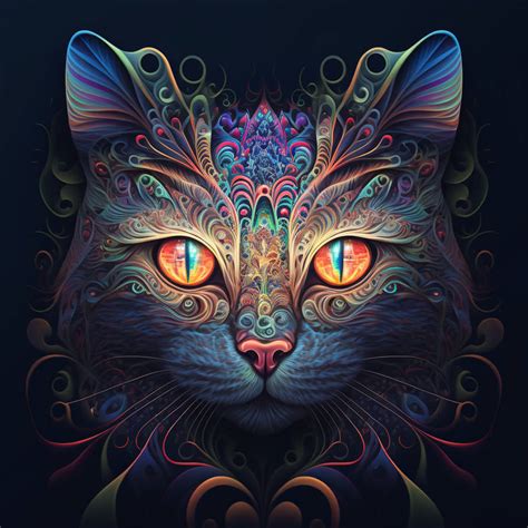 Psychedelic Cat By Psychedeliccircus On Deviantart