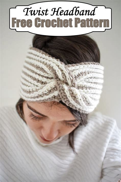 20 Crochet Twisted Headband Patterns