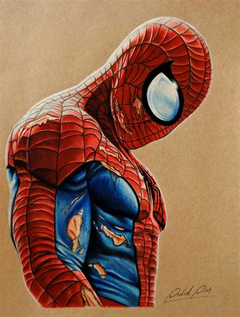 Spider Man Drawing By David Dias