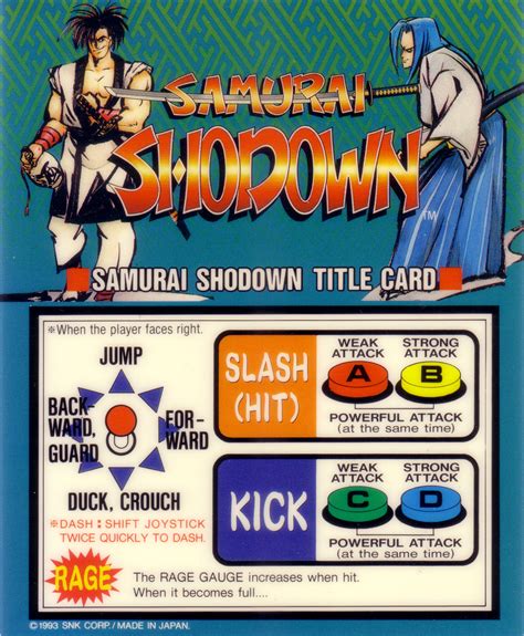 Samurai Shodown Samurai Spirits NEOGEO AES MVS