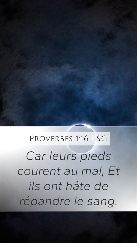 Proverbes 1 16 LSG Mobile Phone Wallpaper Car Leurs Pieds Courent Au