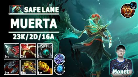 Muerta Safe Lane Carry E Monet Pos Muerta Play Dota