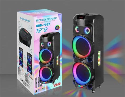 Ndr W Dual Inch High Power Party Speaker With Led Light