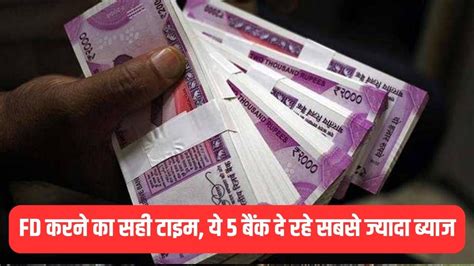 Fixed Deposit Sbi Pnb समेत ये 5 बैंक दे रहे फिक्स्ड डिपॉजिट पर सबसे