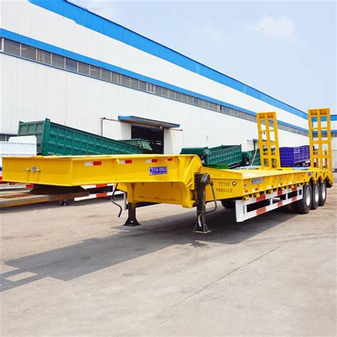 35 50 55 60 Ton Lowboy Trailer For Sale 3 Tri Axle Lowboy Flatbed