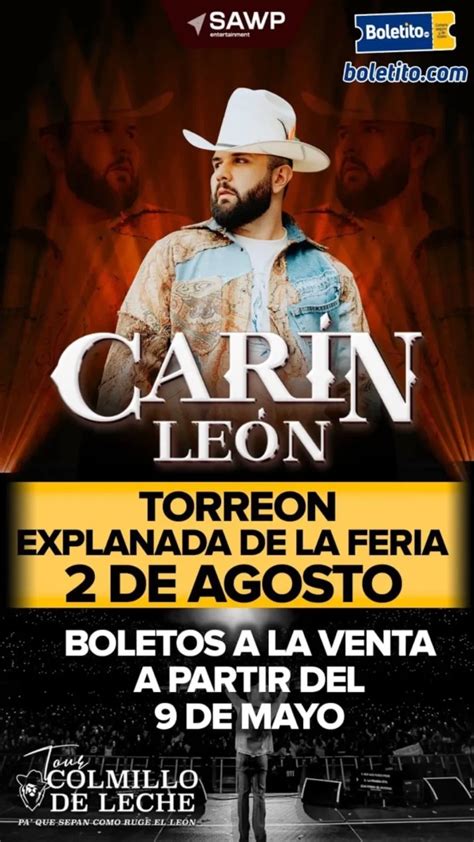 CARIN LEÓN TORREON 2024 Boletito