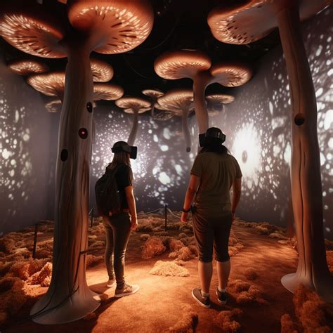 Immersive Mushroom World Gallery For Virtual Experiences Installation