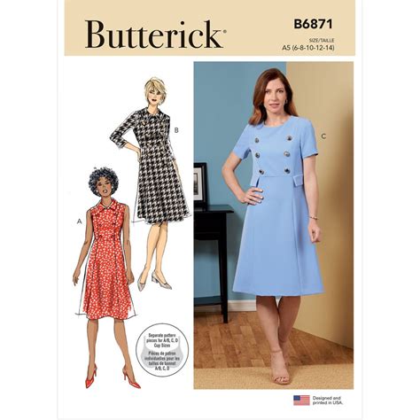 Misses Dress Butterick Sewing Pattern Sew Essential