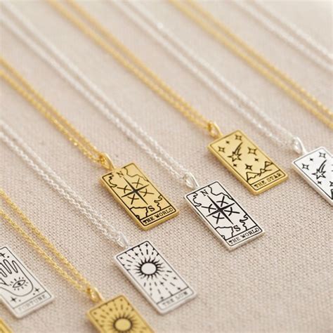 Silver The Sun Tarot Card Pendant Necklace Lisa Angel