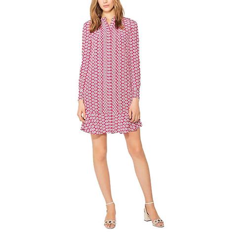 Tory Burch Cora Nantucket Red Primrose Printed Dress EvaChic