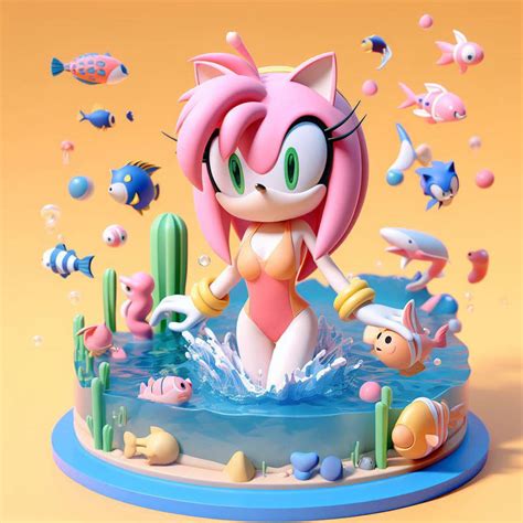 Amy Rose Swimsuit Diving 25 By Bludinimax On Deviantart