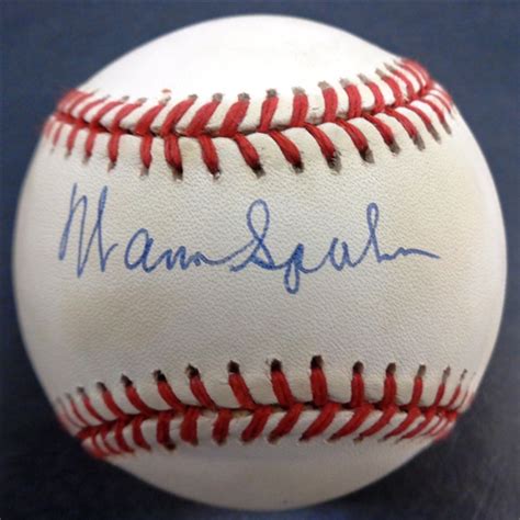 Lot Detail Warren Spahn Autographed Baseball