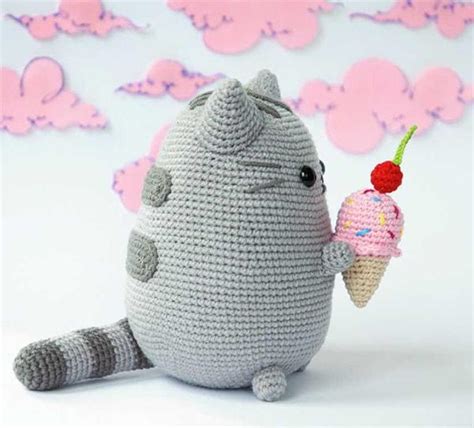 Кот Пушок с мороженым крючком. Амигуруми схемы и описания. Автор: Roxys ...