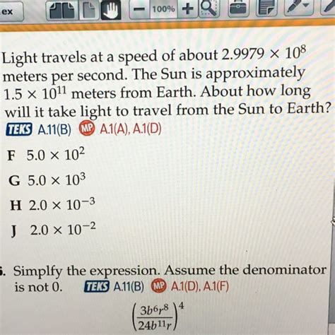 How Long Will It Take Light To Travel To Earth From The Sun According