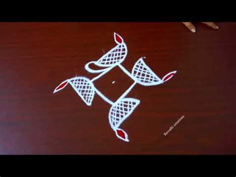 Simple X Special Rangoli Deisgns Muggulu Kolam Revathi