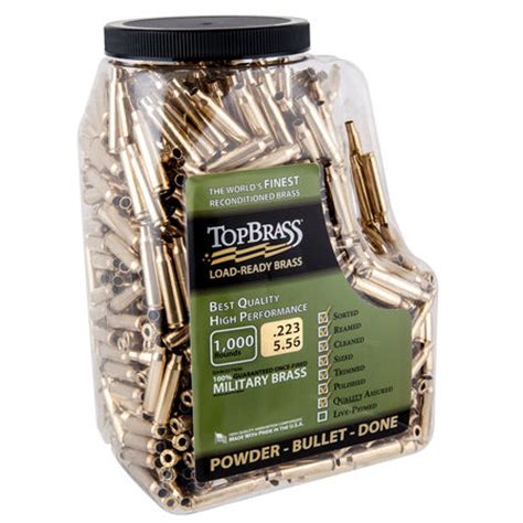 Top Brass 223 Rem 1000 Ct Reloading Unlimited