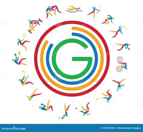 Commonwealth Games Icon Royalty Free Stock Photo