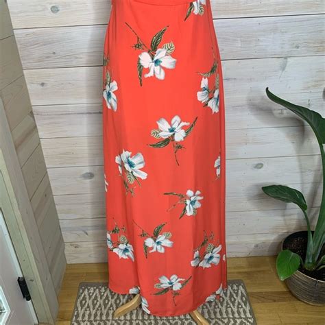 Sugarlips Dresses Coral Maxi Dress With Spaghetti Straps And